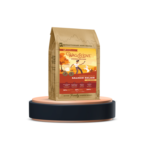 Wag & Love ® Dog Food - Calendula & Flax Salmon Relish - ALL BREEDS