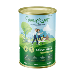Wag & Love ® Adult Vigor Carrots & Cranberry (Small & Medium Breeds)