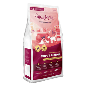 Wag & Love ® Puppy Bloom Apple & Thyme Puppy Food (Starter & Small Breeds)