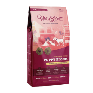 Wag & Love ® Puppy Bloom Apple & Thyme Puppy Food (Starter & Small Breeds)